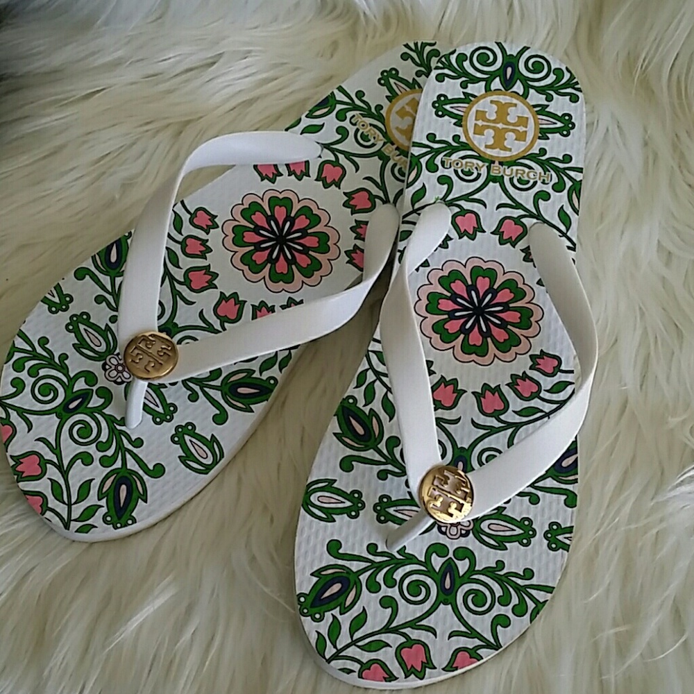 Tory Burch Logo Flip Flop Size 9